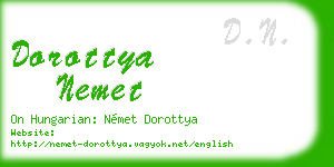 dorottya nemet business card