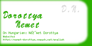 dorottya nemet business card